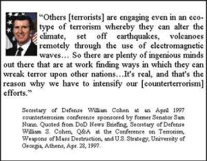 Quote of William Cohen About Geoengineering