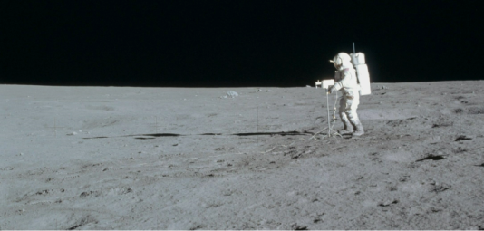 Edgar Mitchell on the Moon